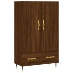 vidaXL Dulap înalt, stejar maro, 69,5x31x115 cm, lemn prelucrat
