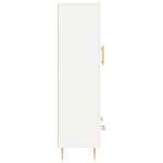 vidaXL Dulap înalt, alb, 69,5x31x115 cm, lemn prelucrat