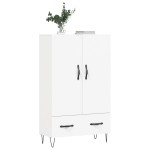 vidaXL Dulap înalt, alb, 69,5x31x115 cm, lemn prelucrat
