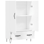 vidaXL Dulap înalt, alb, 69,5x31x115 cm, lemn prelucrat