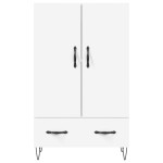 vidaXL Dulap înalt, alb, 69,5x31x115 cm, lemn prelucrat