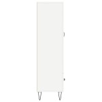 vidaXL Dulap înalt, alb, 69,5x31x115 cm, lemn prelucrat