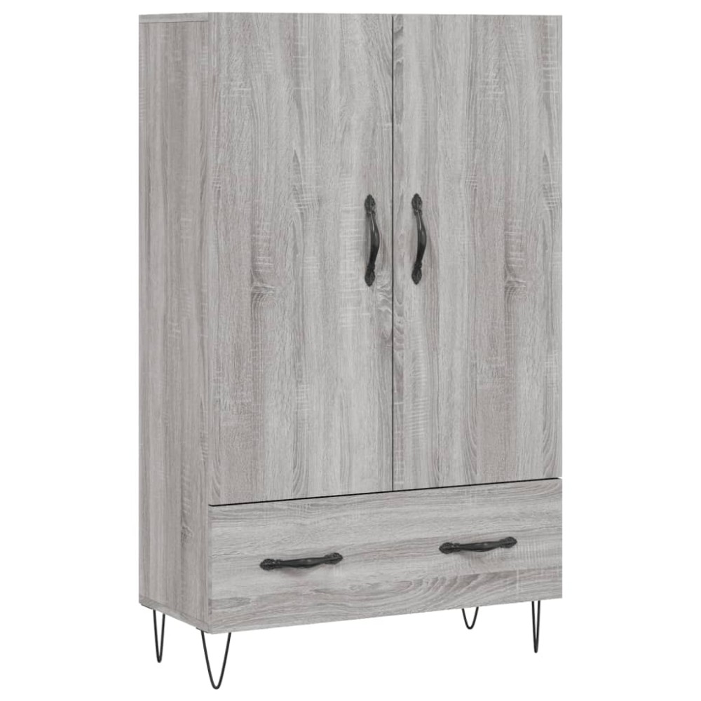 vidaXL Dulap gri Sonoma 69,5x31x115 cm, lemn prelucrat