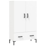 vidaXL Dulap înalt, alb, 69,5x31x115 cm, lemn prelucrat