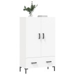 vidaXL Dulap înalt, alb, 69,5x31x115 cm, lemn prelucrat