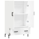vidaXL Dulap înalt, alb, 69,5x31x115 cm, lemn prelucrat