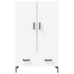 vidaXL Dulap înalt, alb, 69,5x31x115 cm, lemn prelucrat