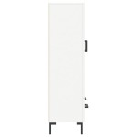 vidaXL Dulap înalt, alb, 69,5x31x115 cm, lemn prelucrat
