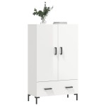 vidaXL Dulap înalt, alb extralucios, 69,5x31x115 cm, lemn prelucrat vidaXL Dulap înalt, alb extralucios, 69,5x31x115 cm, lemn prelucrat