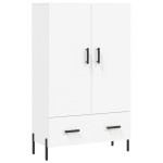vidaXL Dulap înalt, alb, 69,5x31x115 cm, lemn prelucrat