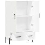 vidaXL Dulap înalt, alb, 69,5x31x115 cm, lemn prelucrat