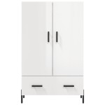 vidaXL Dulap înalt, alb extralucios, 69,5x31x115 cm, lemn prelucrat vidaXL Dulap înalt, alb extralucios, 69,5x31x115 cm, lemn prelucrat