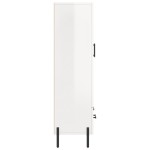 vidaXL Dulap înalt, alb extralucios, 69,5x31x115 cm, lemn prelucrat vidaXL Dulap înalt, alb extralucios, 69,5x31x115 cm, lemn prelucrat