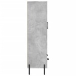 vidaXL Dulap înalt, gri beton, 69,5x31x115 cm, lemn prelucrat