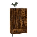vidaXL Dulap înalt, stejar afumat, 69,5x31x115 cm, lemn prelucrat