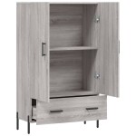 vidaXL Dulap gri Sonoma 69,5x31x115 cm, lemn prelucrat