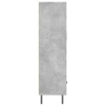 vidaXL Dulap înalt, gri beton, 69,5x31x115 cm, lemn prelucrat