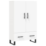 vidaXL Dulap înalt, alb, 69,5x31x115 cm, lemn prelucrat