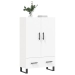 vidaXL Dulap înalt, alb, 69,5x31x115 cm, lemn prelucrat