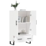 vidaXL Dulap înalt, alb, 69,5x31x115 cm, lemn prelucrat