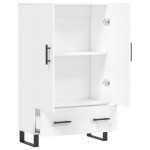 vidaXL Dulap înalt, alb, 69,5x31x115 cm, lemn prelucrat