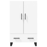 vidaXL Dulap înalt, alb, 69,5x31x115 cm, lemn prelucrat