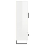 vidaXL Dulap înalt, alb extralucios, 69,5x31x115 cm, lemn prelucrat vidaXL Dulap înalt, alb extralucios, 69,5x31x115 cm, lemn prelucrat