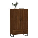 vidaXL Dulap înalt, stejar maro, 69,5x31x115 cm, lemn prelucrat