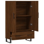 vidaXL Dulap înalt, stejar maro, 69,5x31x115 cm, lemn prelucrat