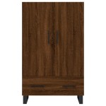 vidaXL Dulap înalt, stejar maro, 69,5x31x115 cm, lemn prelucrat