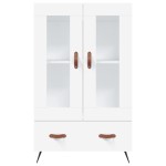 vidaXL Dulap înalt, alb, 69,5x31x115 cm, lemn prelucrat