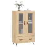 vidaXL Dulap înalt, stejar Sonoma, 69,5x31x115 cm, lemn prelucrat
