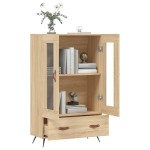 vidaXL Dulap înalt, stejar Sonoma, 69,5x31x115 cm, lemn prelucrat