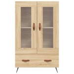 vidaXL Dulap înalt, stejar Sonoma, 69,5x31x115 cm, lemn prelucrat