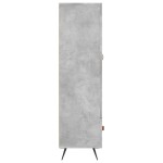 vidaXL Dulap înalt, gri beton, 69,5x31x115 cm, lemn prelucrat