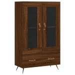 vidaXL Dulap înalt, stejar maro, 69,5x31x115 cm, lemn prelucrat
