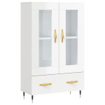 vidaXL Dulap înalt, alb extralucios, 69,5x31x115 cm, lemn prelucrat vidaXL Dulap înalt, alb extralucios, 69,5x31x115 cm, lemn prelucrat