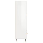 vidaXL Dulap înalt, alb extralucios, 69,5x31x115 cm, lemn prelucrat vidaXL Dulap înalt, alb extralucios, 69,5x31x115 cm, lemn prelucrat