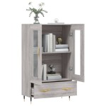 vidaXL Dulap gri Sonoma 69,5x31x115 cm, lemn prelucrat