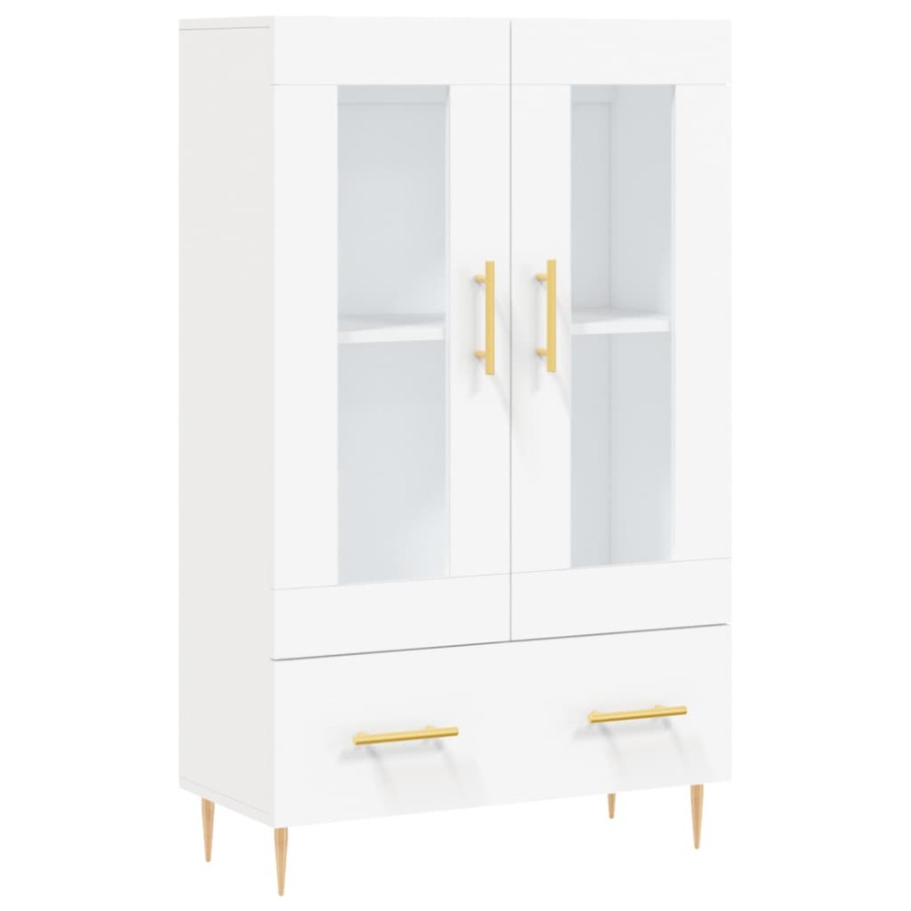 vidaXL Dulap înalt, alb, 69,5x31x115 cm, lemn prelucrat