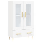 vidaXL Dulap înalt, alb, 69,5x31x115 cm, lemn prelucrat