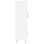 vidaXL Dulap înalt, alb, 69,5x31x115 cm, lemn prelucrat