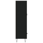vidaXL Dulap înalt, negru, 69,5x31x115 cm, lemn prelucrat