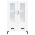 vidaXL Dulap înalt, alb, 69,5x31x115 cm, lemn prelucrat