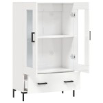 vidaXL Dulap înalt, alb extralucios, 69,5x31x115 cm, lemn prelucrat vidaXL Dulap înalt, alb extralucios, 69,5x31x115 cm, lemn prelucrat