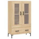 vidaXL Dulap înalt, stejar Sonoma, 69,5x31x115 cm, lemn prelucrat