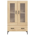 vidaXL Dulap înalt, stejar Sonoma, 69,5x31x115 cm, lemn prelucrat