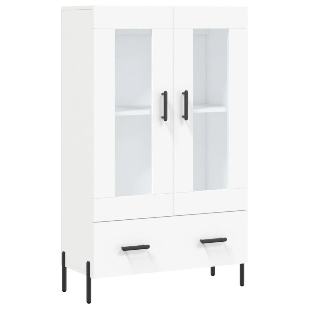 vidaXL Dulap înalt, alb, 69,5x31x115 cm, lemn prelucrat