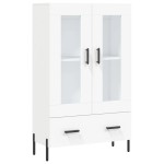 vidaXL Dulap înalt, alb, 69,5x31x115 cm, lemn prelucrat