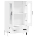 vidaXL Dulap înalt, alb, 69,5x31x115 cm, lemn prelucrat